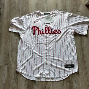 NEW Nike Philadelphia Phillies Bryce Harper Throwback Jersey Home MLB Size XL